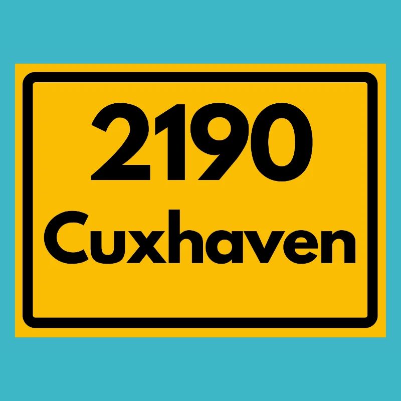 ANCIEN CODE POSTAL RETRO 2190 CUXHAVEN NORDSEE