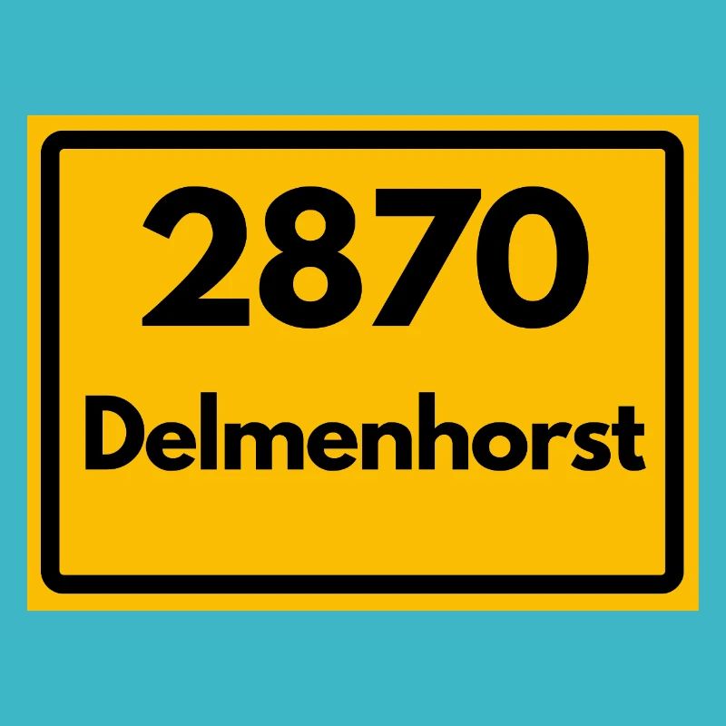 ANCIEN CODE POSTAL RÉTRO 2870 DELMENHORST