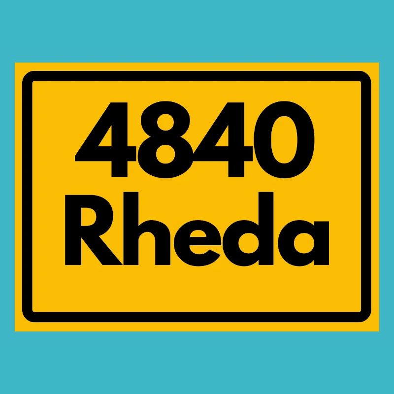 ALTE POSTLEITZAHL PLZ RETRO 4840 RHEDA 