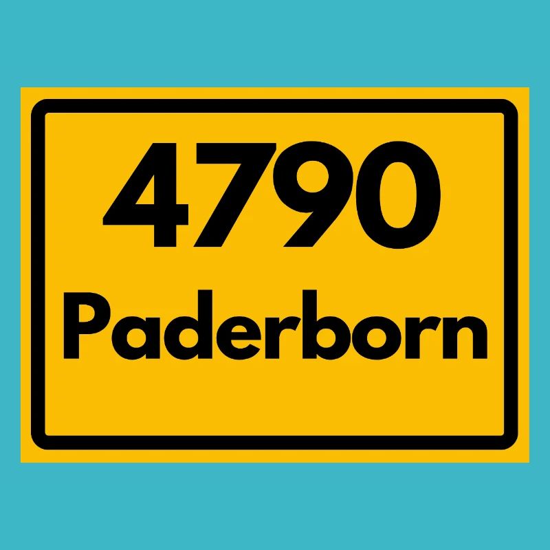 ANCIEN CODE POSTAL RETRO 4790 PADERBORN