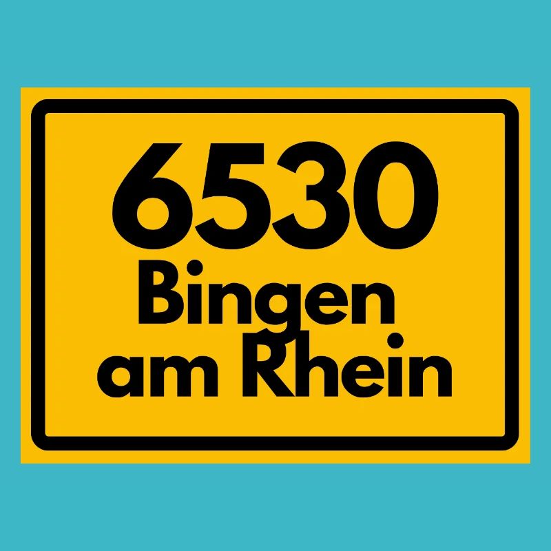 ALTE POSTLEITZAHL PLZ RETRO 6530 BINGEN AM RHEIN