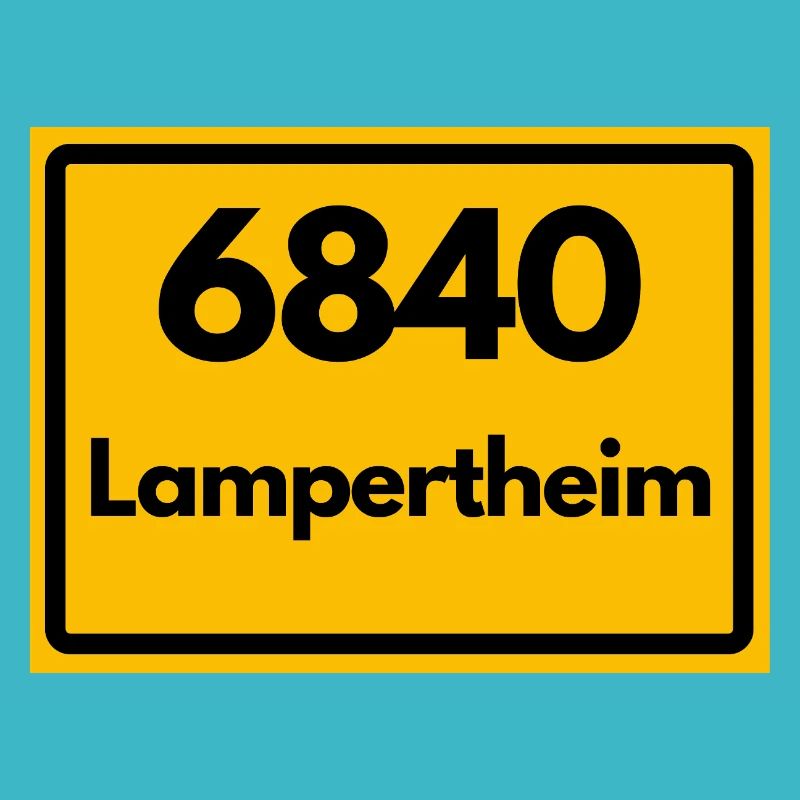 ANCIEN CODE POSTAL RETRO 6840 LAMPERTHEIM