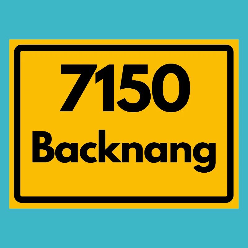 ALTE POSTLEITZAHL PLZ RETRO 7150 BACKNANG HEIMAT
