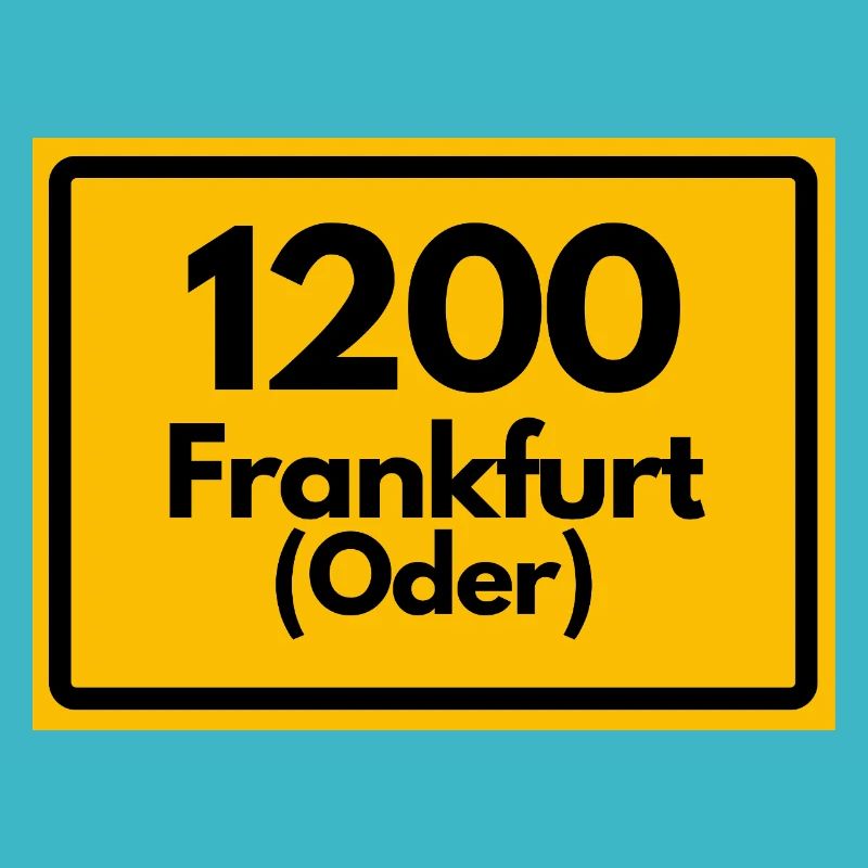 ALTE POSTLEITZAHL PLZ RETRO 1200 FRANKFURT ODER