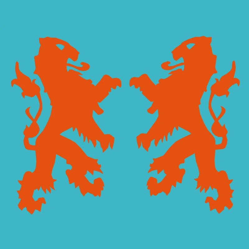 twee leeuwen