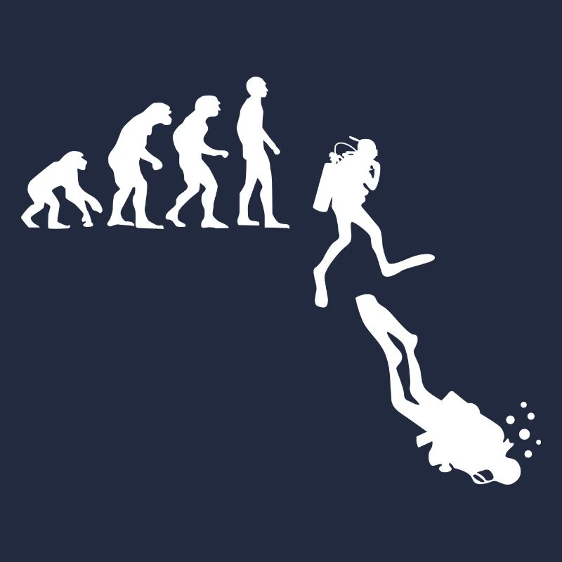 Tauchen Evolution Taucher Lustig Geschenk