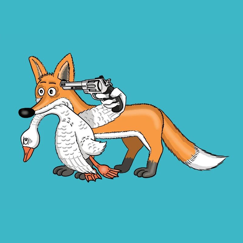 Fuchs mit Gans