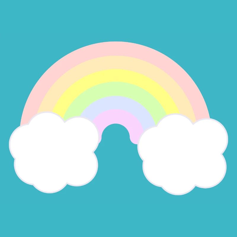 Netter Pastellregenbogen