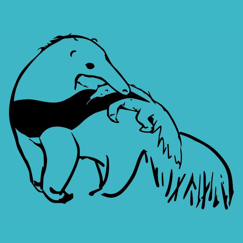 Ameisenbär Mutter mit Baby