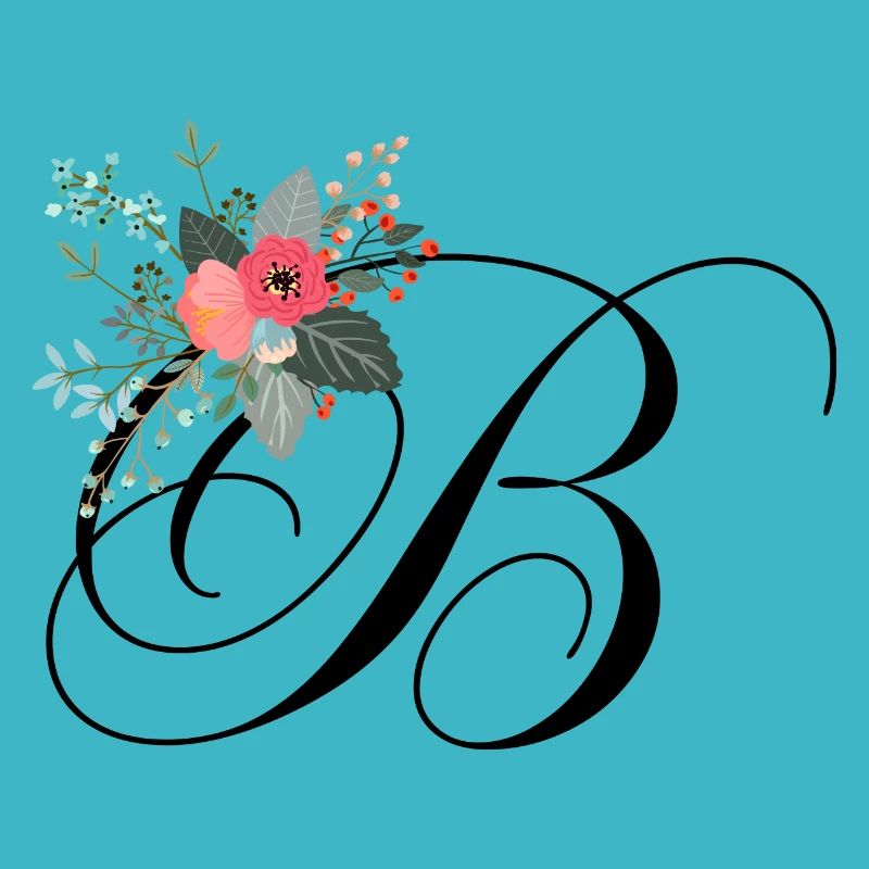 Lettre b fleuris