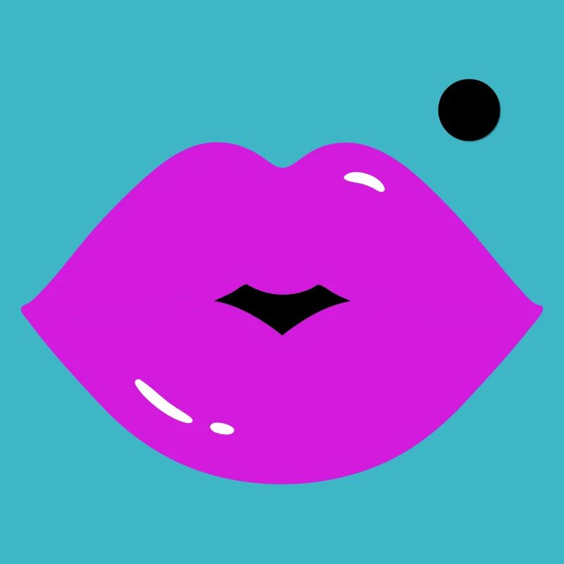 Lippen mit Muttermal