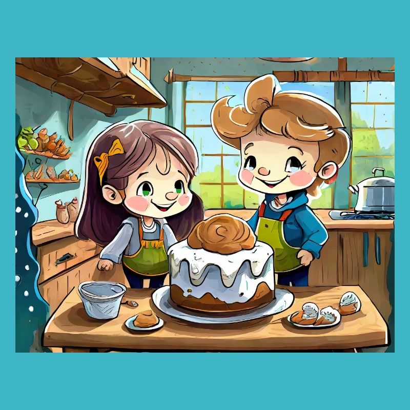 comptines allemandes illustrées bande dessinée Bake Cake