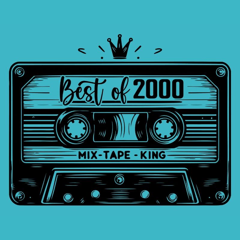 Cassette 2000 Vintage 2000 Millésime 2000 Cadeaux