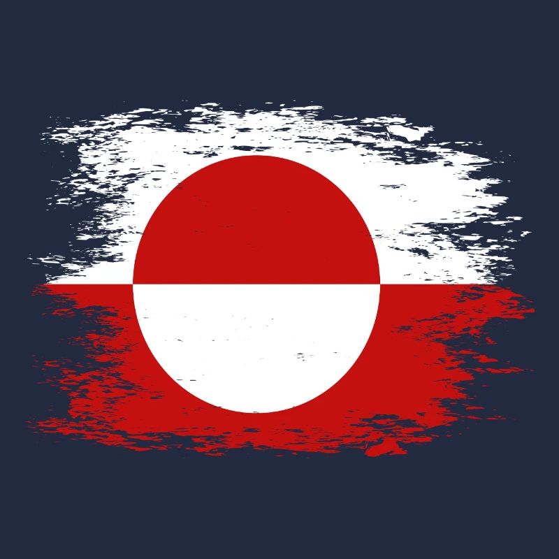 Drapeau du Groenland utilisé