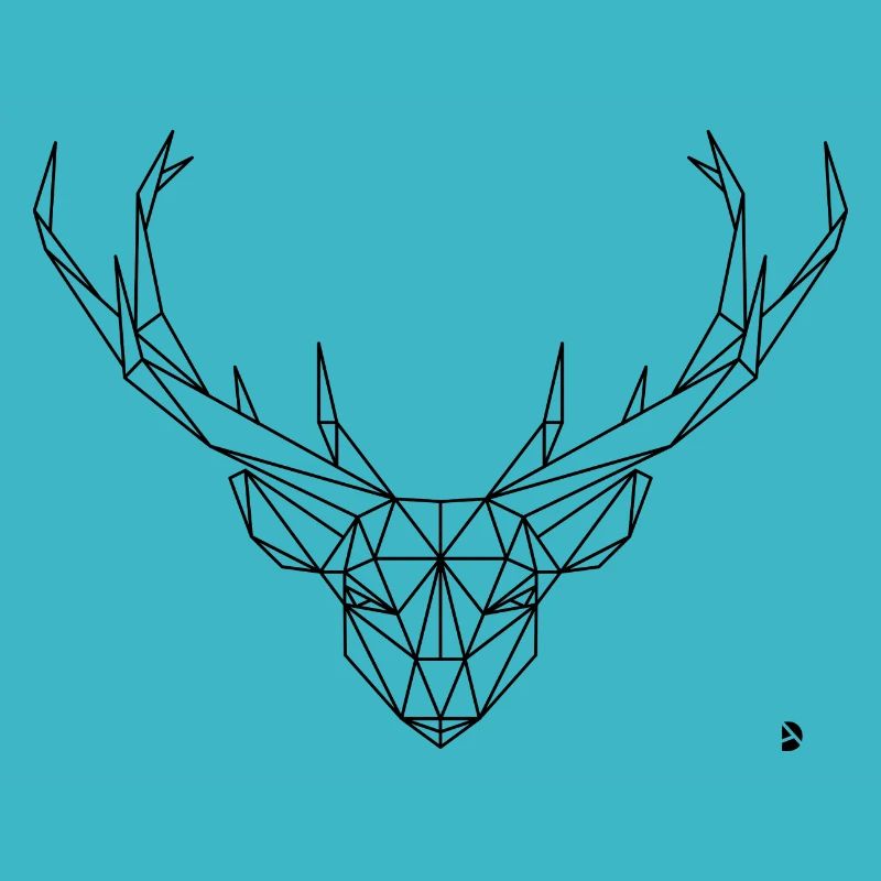 AD Geometric Deer