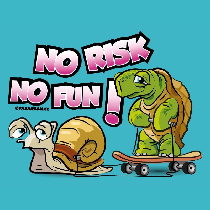 Schnecke & Schildkröte Comic T-Shirt Tee