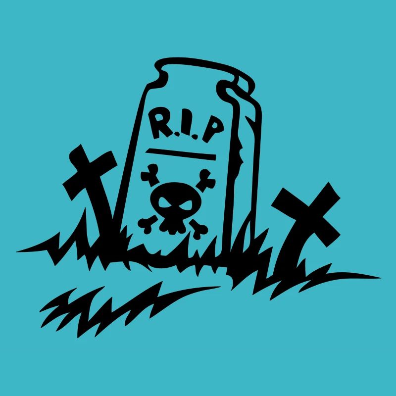 rip reste in peace Grabzeichnung