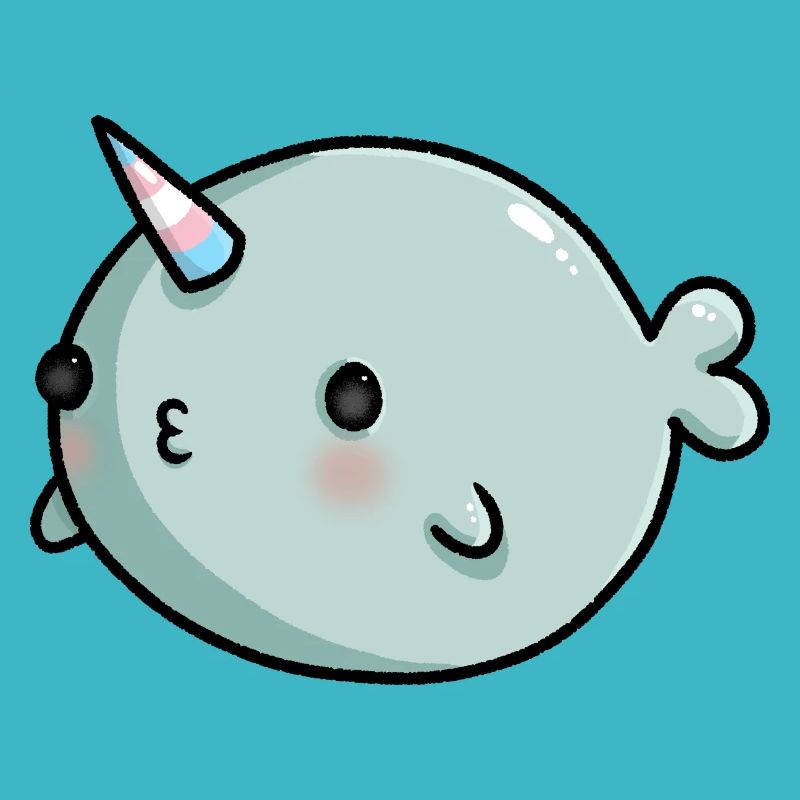 Doux Narwal Transgender Drapeau Drapeau LGBTQ