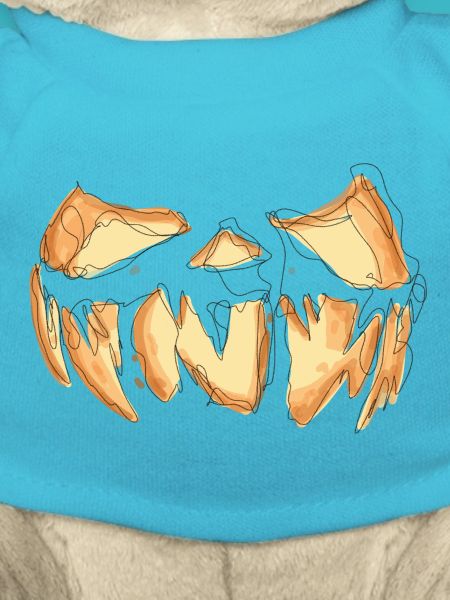 Pumpkin Face Halloween Scribble