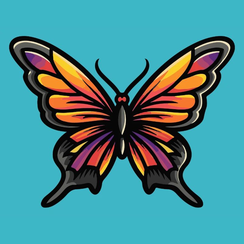 Bande dessinée papillon