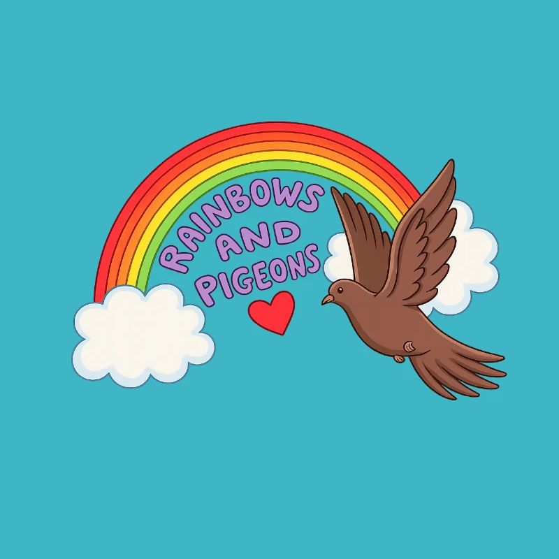 Regenbogen Taubenliebe
