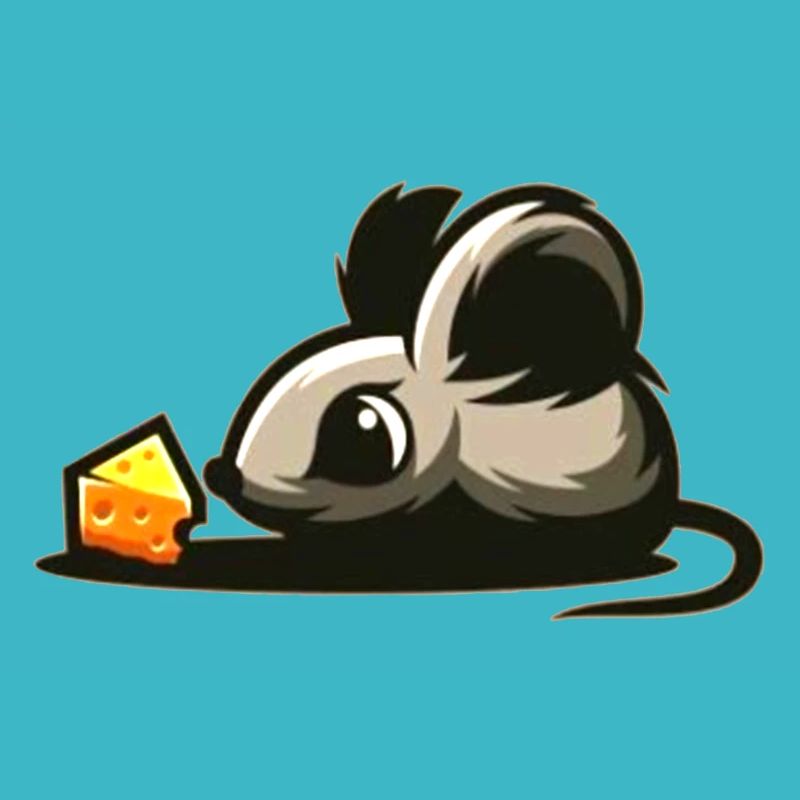 Souris de bébé avec fromage