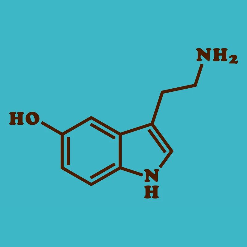 Formule chimique moléculaire de sérotonine