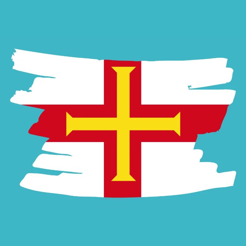 Guernsey National Flag - brush horizontal