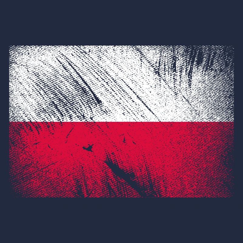 Pologne drapeau vintage grunge