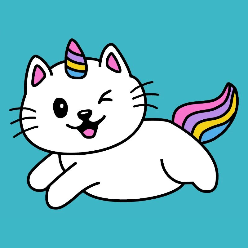 Chat Licorne mignon