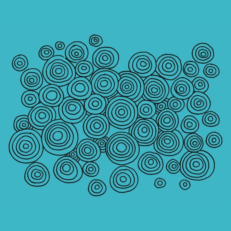 Dessin de symbole de motif de cercle abstrait
