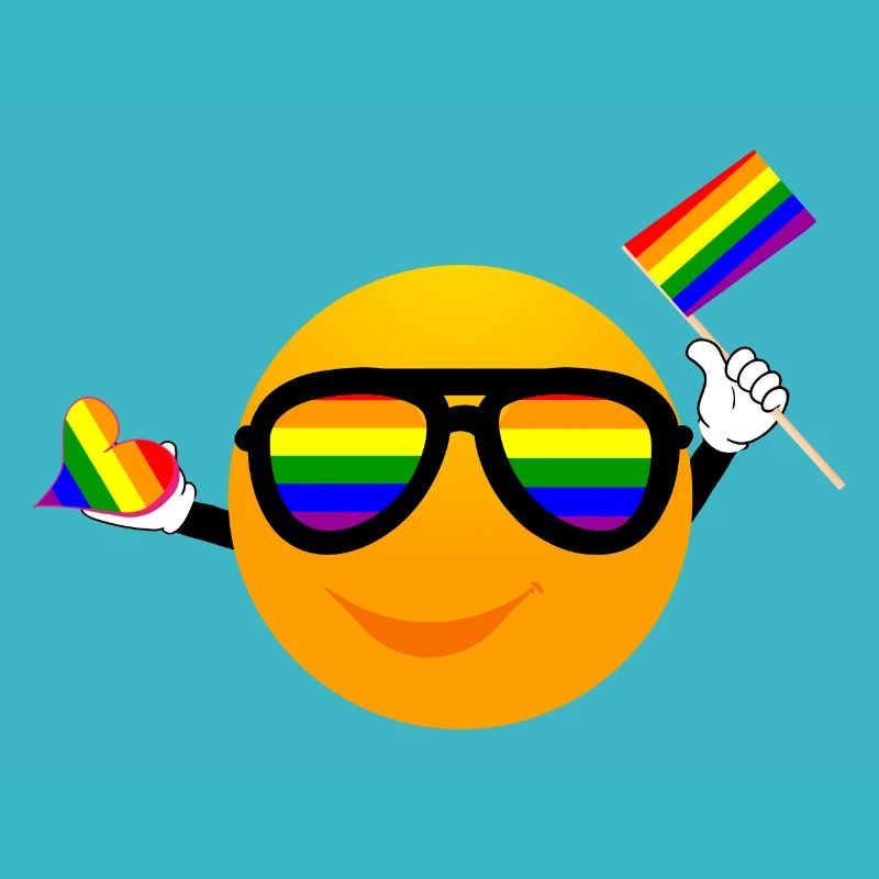 SMILE EMOTICONE LGBTQ
