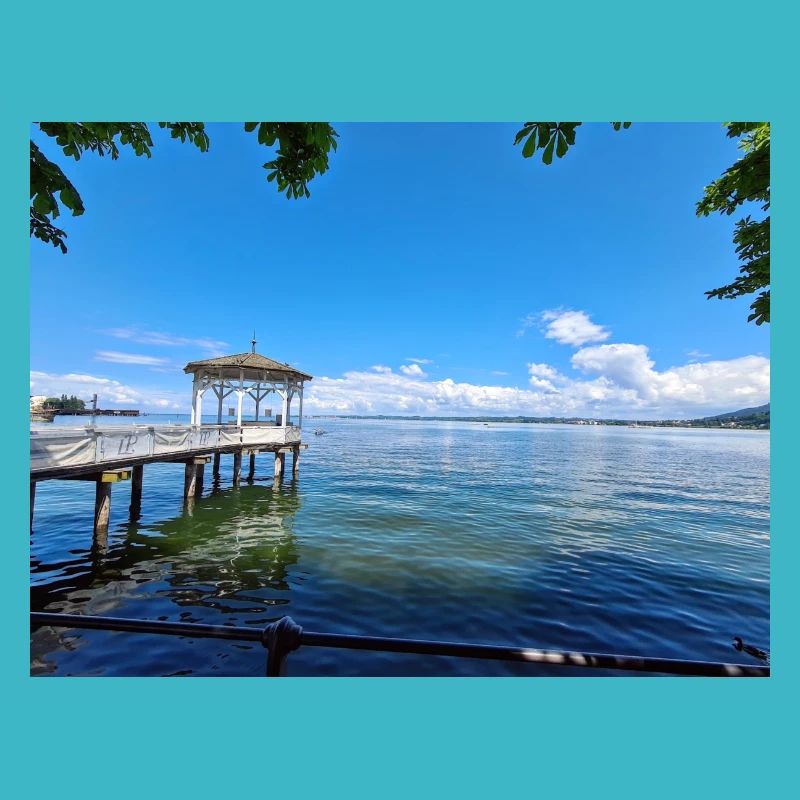 Schöne Aussicht auf See