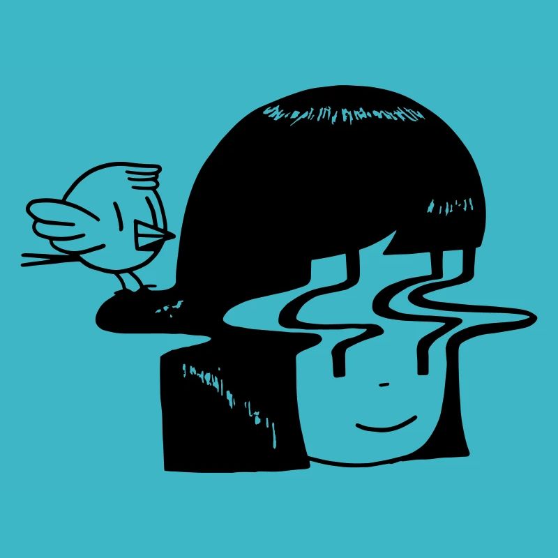 Verzerrung und Vogel