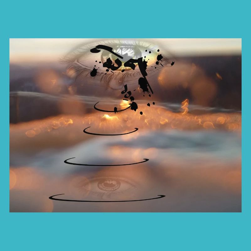 Tear Drop Future World Digital Art Design de mode