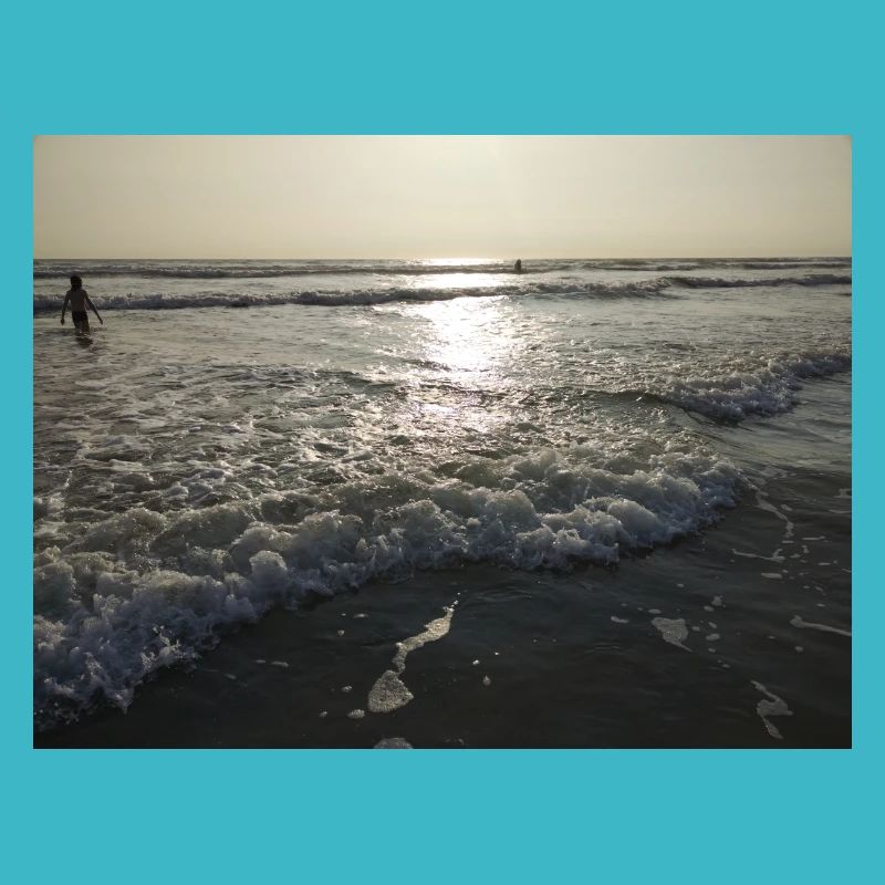 Mer, plage, vague, surf