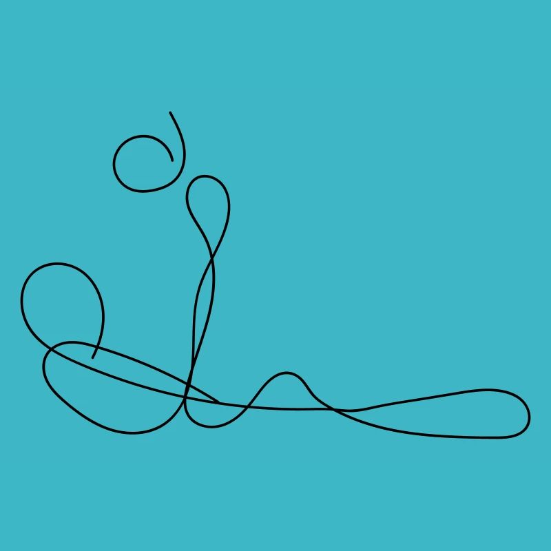 Fußballer Fine-Line-Art