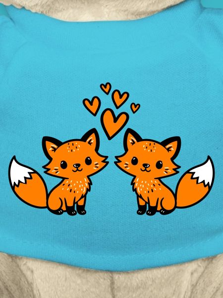 Fuchs Paar Herzen Liebe