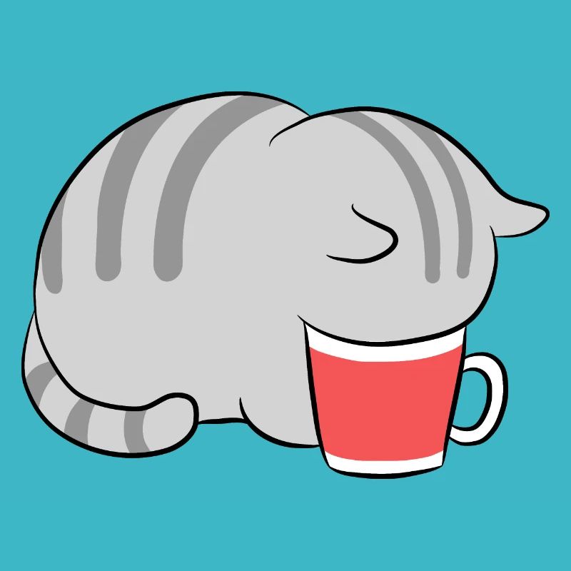 Kawaii chat dans le café japonais Neko chatons