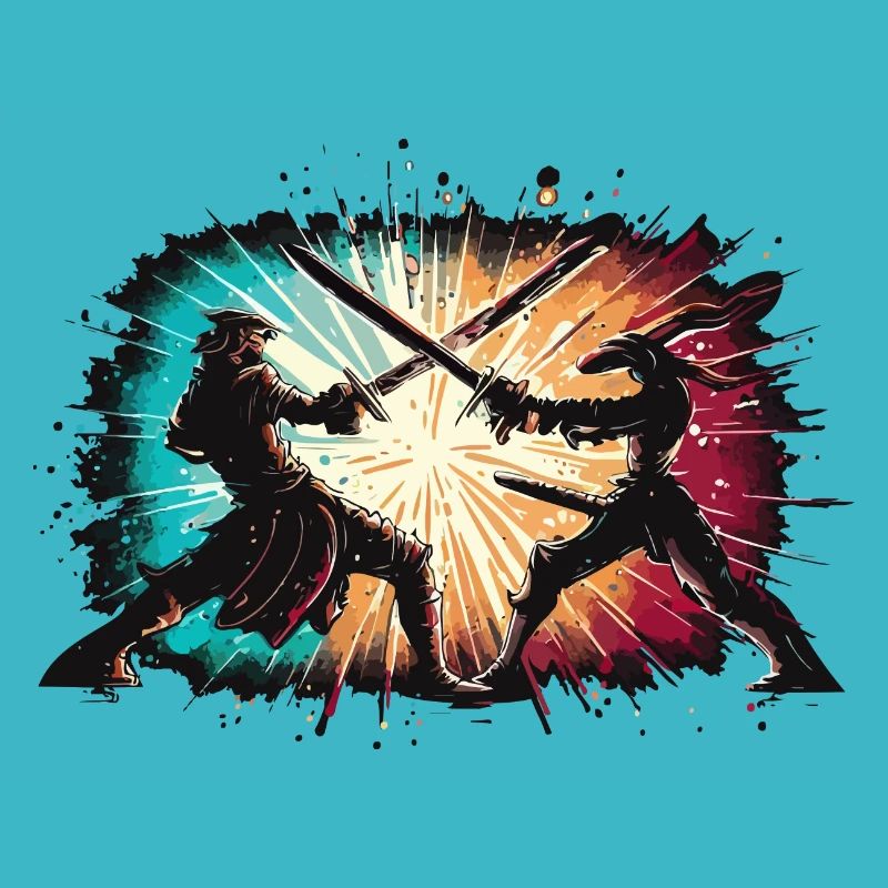 A SWORD FIGHT