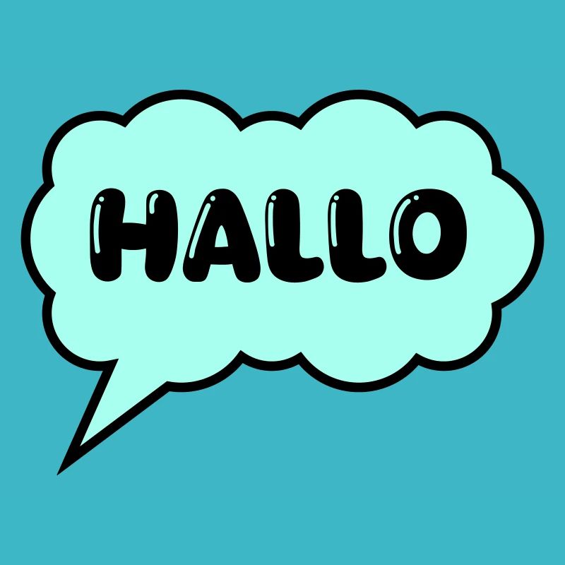 sprechblase hallo