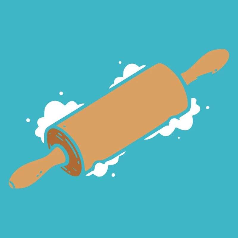 Rolling pin simple icon