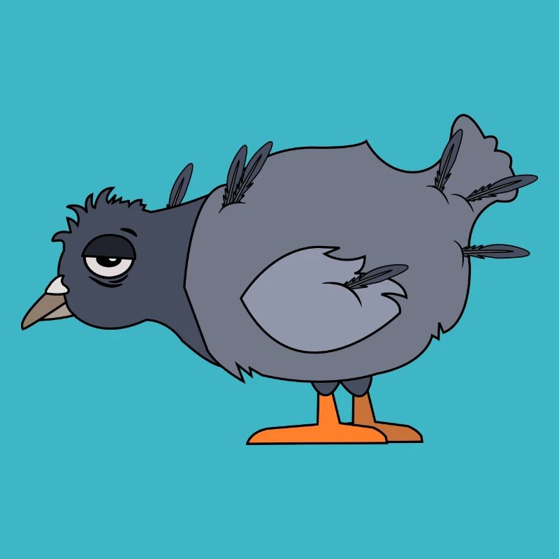 Tired pigeon