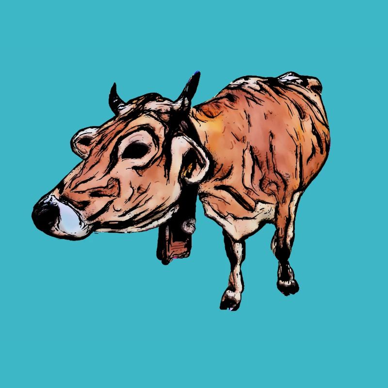 Braunvieh (DDP, dairy cow, comic style)