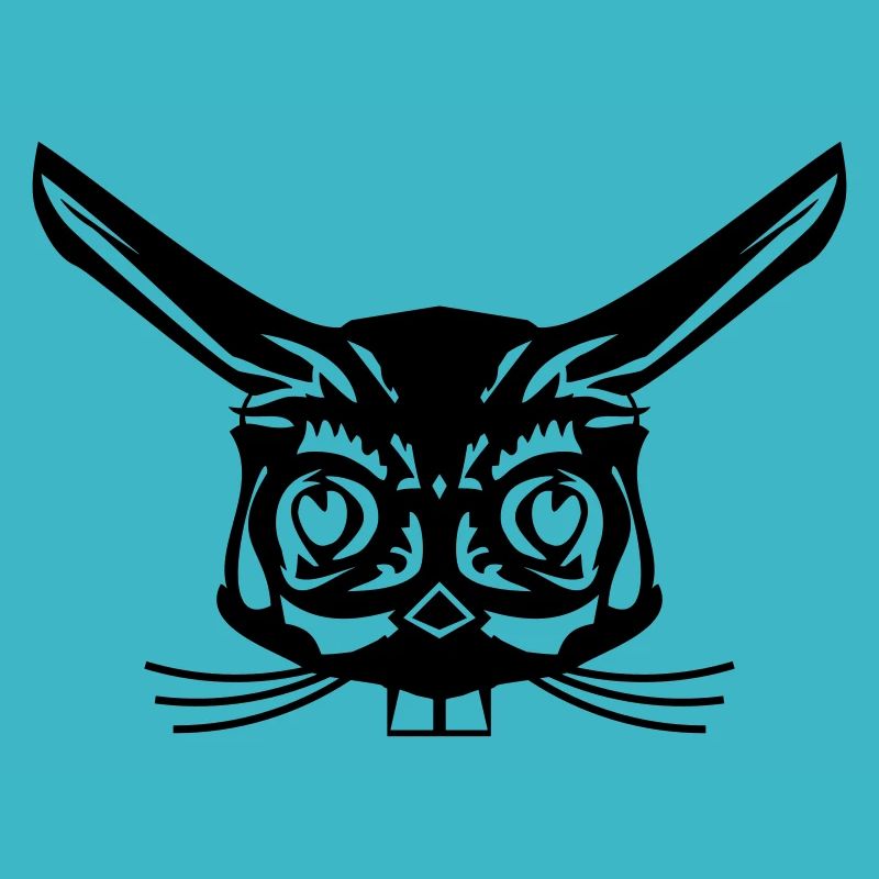 rabbit abstract face