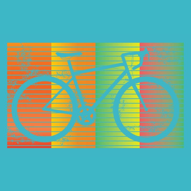 Rennrad Retro Bunt Fahrrad Geschenkidee