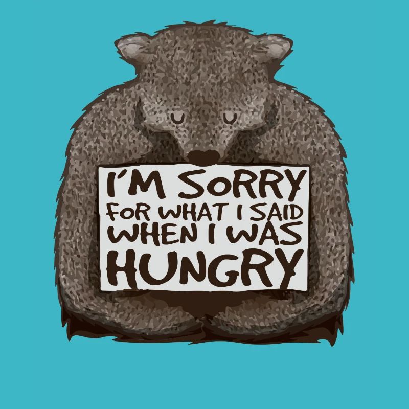 Désolé, j’avais faim.