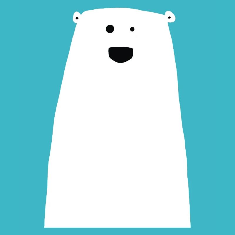 Glücklicher, niedlicher Eisbär