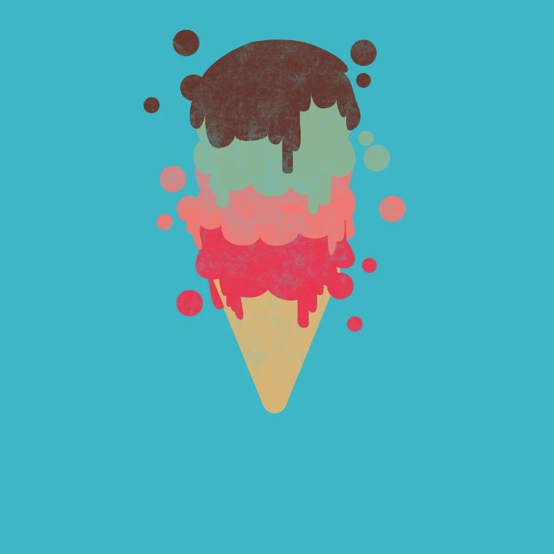 Sommer Geschenk Eiscreme Eis Waffel Kinder Ferien