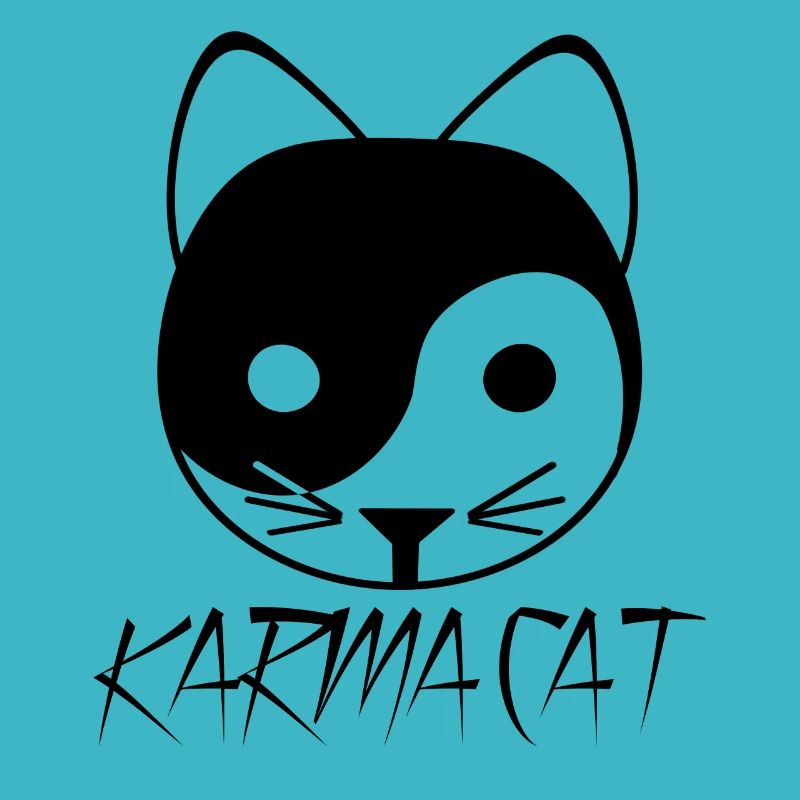 Karma Katze Ying Yang Geschenk Kätzchen Nirvana